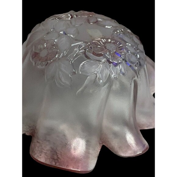 Home Beautiful Pink Rose Blush Hostess Glass Bowl Made in Germany - Picture 2 of 5